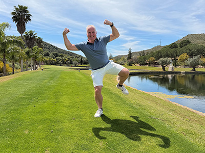 Ed de Heus op de golfbaan